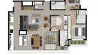 Foto 3 de Apartamento com 3 Quartos à venda, 128m² em Ipiranga, São Paulo