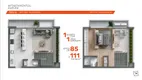 Foto 3 de Apartamento com 1 Quarto à venda, 73m² em Centro, Blumenau