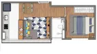 Foto 12 de Apartamento com 2 Quartos à venda, 43m² em Presidente Altino, Osasco