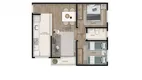 Foto 2 de Apartamento com 2 Quartos à venda, 49m² em Monte Verde, Betim