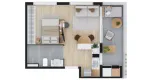 Foto 37 de Apartamento com 1 Quarto à venda, 48m² em Batel, Curitiba