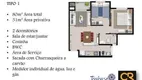 Foto 6 de Apartamento com 2 Quartos à venda, 51m² em Itaum, Joinville