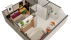 Foto 2 de Apartamento com 1 Quarto à venda, 26m² em Boa Vista, Recife