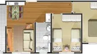 Foto 2 de Apartamento com 2 Quartos à venda, 45m² em Santana, Pindamonhangaba