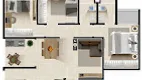 Foto 2 de Apartamento com 3 Quartos à venda, 70m² em Torrão de Ouro, São José dos Campos