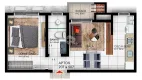 Foto 4 de Apartamento com 1 Quarto à venda, 42m² em Camobi, Santa Maria