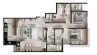 Foto 6 de Apartamento com 3 Quartos à venda, 110m² em Santa Mônica, Uberlândia