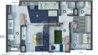 Foto 2 de Apartamento com 2 Quartos à venda, 68m² em Jardim Aeroporto, Bauru