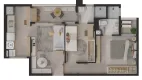 Foto 7 de Apartamento com 2 Quartos à venda, 49m² em Messejana, Fortaleza