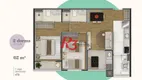 Foto 2 de Apartamento com 2 Quartos à venda, 62m² em Centro, São Vicente