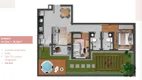 Foto 6 de Apartamento com 2 Quartos à venda, 53m² em Shopping Park, Uberlândia