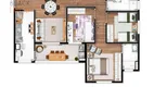 Foto 7 de Apartamento com 3 Quartos à venda, 81m² em Bosque Flamboyant, Taubaté