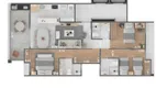 Foto 4 de Apartamento com 3 Quartos à venda, 110m² em Santa Helena, Juiz de Fora