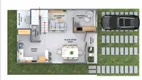 Foto 3 de Casa de Condomínio com 3 Quartos à venda, 128m² em CIA, Simões Filho