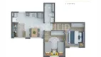 Foto 6 de Apartamento com 2 Quartos à venda, 36m² em Jaguaribe, Osasco