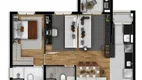Foto 6 de Apartamento com 1 Quarto à venda, 33m² em Jardim Esplanada II, São José dos Campos