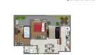 Foto 11 de Apartamento com 2 Quartos à venda, 48m² em Sitios de Recreio Independencia, Araras
