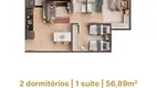 Foto 9 de Apartamento com 2 Quartos à venda, 56m² em Mogi Moderno, Mogi das Cruzes