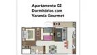 Foto 2 de Apartamento com 2 Quartos à venda, 54m² em Jardim das Nações, Itatiba