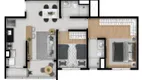 Foto 4 de Apartamento com 2 Quartos à venda, 61m² em Mansões Santo Antônio, Campinas