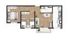 Foto 5 de Apartamento com 2 Quartos à venda, 42m² em Jabaquara, Santos