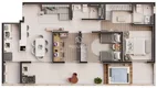 Foto 2 de Apartamento com 3 Quartos à venda, 95m² em Itacolomi, Balneário Piçarras
