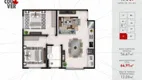 Foto 7 de Apartamento com 1 Quarto à venda, 47m² em Araponguinhas, Timbó