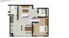 Foto 7 de Apartamento com 1 Quarto à venda, 56m² em Aruan, Caraguatatuba