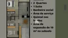 Foto 3 de Casa de Condomínio com 2 Quartos à venda, 82m² em Bairro de Fátima, Barra do Piraí