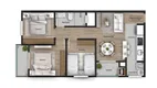 Foto 13 de Apartamento com 3 Quartos à venda, 69m² em Weissopolis, Pinhais