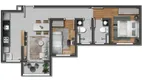 Foto 9 de Apartamento com 2 Quartos à venda, 53m² em Gávea, Uberlândia