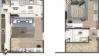 Foto 18 de Apartamento com 1 Quarto à venda, 51m² em Cidade Ocian, Praia Grande