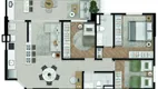 Foto 5 de Apartamento com 2 Quartos à venda, 69m² em Jardim das Indústrias, São José dos Campos