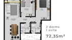 Foto 15 de Apartamento com 2 Quartos à venda, 72m² em Kobrasol, São José