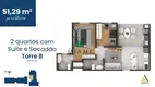 Foto 23 de Apartamento com 2 Quartos à venda, 47m² em Centro, Pinhais