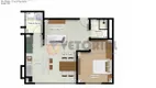 Foto 7 de Apartamento com 2 Quartos à venda, 66m² em Aruan, Caraguatatuba