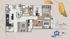 Foto 12 de Apartamento com 3 Quartos à venda, 116m² em Kobrasol, São José