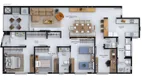 Foto 16 de Apartamento com 3 Quartos à venda, 127m² em Centro, Siderópolis