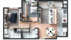 Foto 3 de Apartamento com 2 Quartos à venda, 55m² em Juvevê, Curitiba
