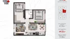 Foto 4 de Apartamento com 2 Quartos à venda, 41m² em Araponguinhas, Timbó