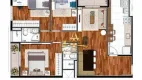 Foto 14 de Apartamento com 3 Quartos para alugar, 76m² em Jardim Tupanci, Barueri