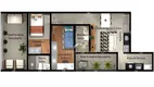 Foto 3 de Apartamento com 2 Quartos à venda, 45m² em Jardim Santa Lídia, Mauá