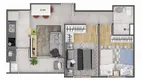 Foto 14 de Apartamento com 2 Quartos à venda, 47m² em Parque Industrial das Oliveiras, Taboão da Serra