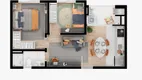Foto 9 de Apartamento com 2 Quartos à venda, 44m² em Vargem Grande, Pinhais