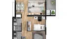 Foto 2 de Apartamento com 2 Quartos à venda, 56m² em Novo Mundo, Curitiba