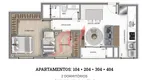 Foto 5 de Apartamento com 2 Quartos à venda, 54m² em Jardim Amélia, Pinhais