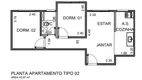 Foto 7 de Apartamento com 2 Quartos à venda, 43m² em Jardim Ibirapuera, Campinas