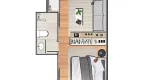 Foto 13 de Apartamento com 1 Quarto para alugar, 35m² em Cascatinha, Juiz de Fora