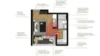 Foto 3 de Apartamento com 1 Quarto à venda, 26m² em Brooklin, São Paulo