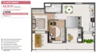 Foto 34 de Apartamento com 2 Quartos à venda, 47m² em Presidente Altino, Osasco